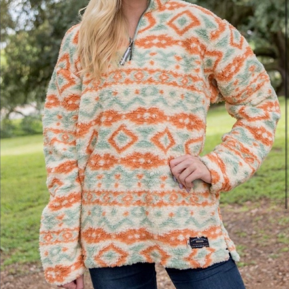 Appalachian Peak Sherpa Pullover- Oatmeal and Sage